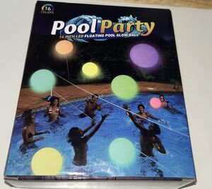 1 Pc Pool Party 16in Led Floating Pool Glow Ball Beach Volleyball Water Proof